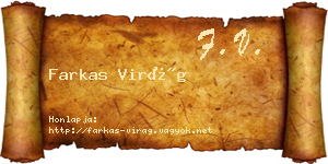 Farkas Virág névjegykártya