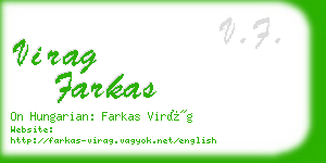 virag farkas business card